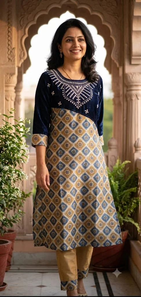 Unique Gujarati Stitch Design Kurti