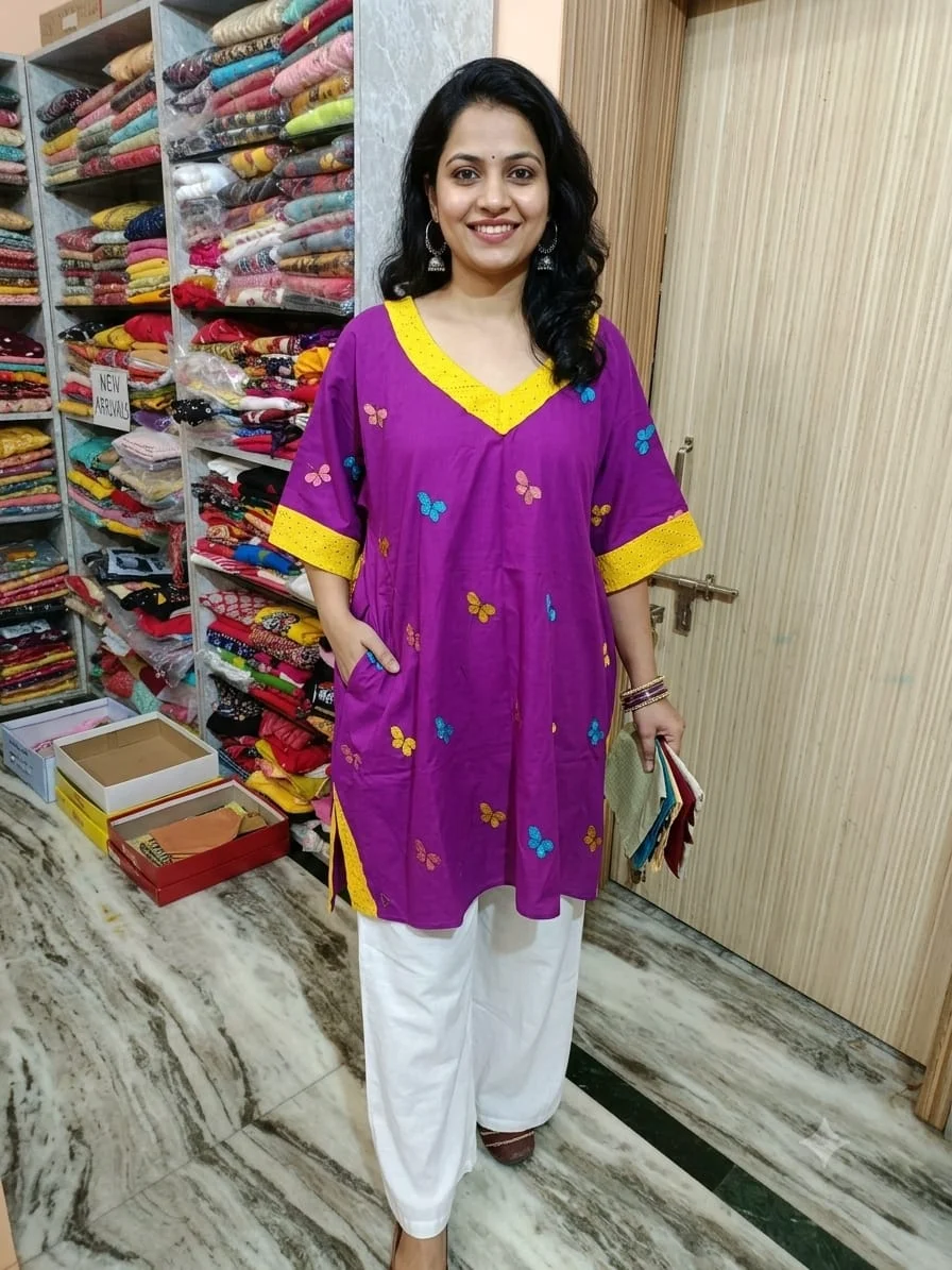 Durga Puja Special Designer Kaftan