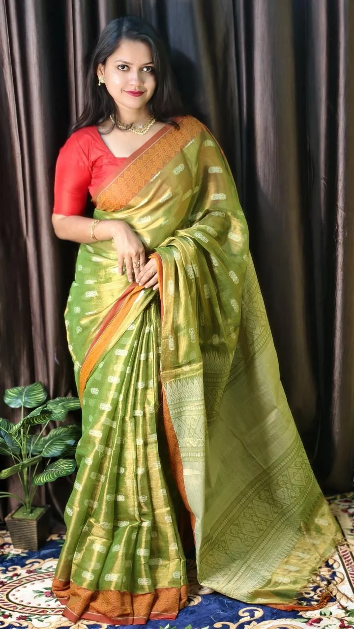 Soft Tissue Saree With Blouse Piece | Collection 2