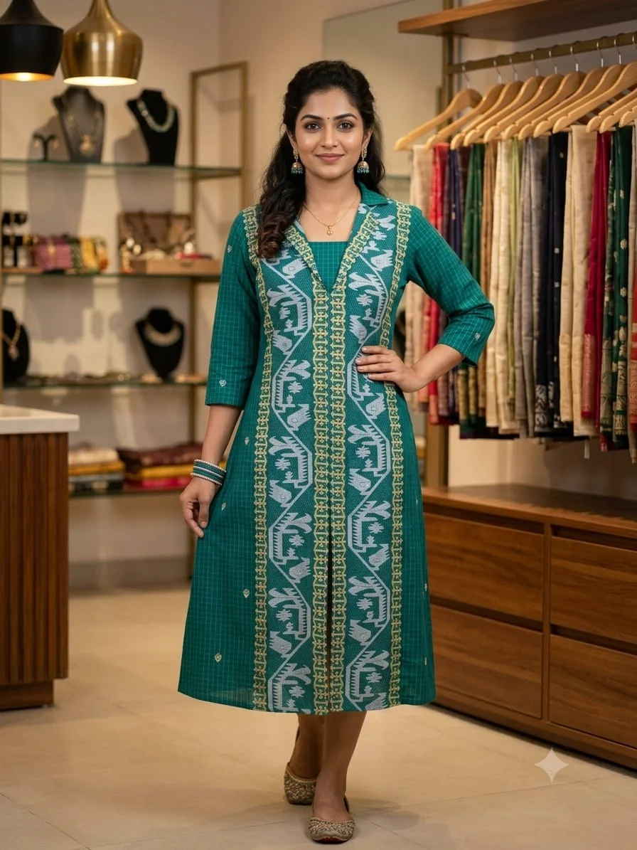Pure cotton jamdani 2 piece